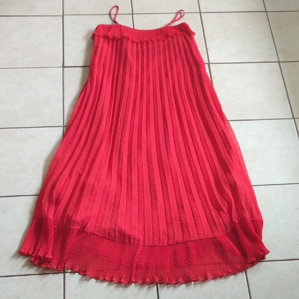 ASOS Vibrant Red Satin Slip Dress